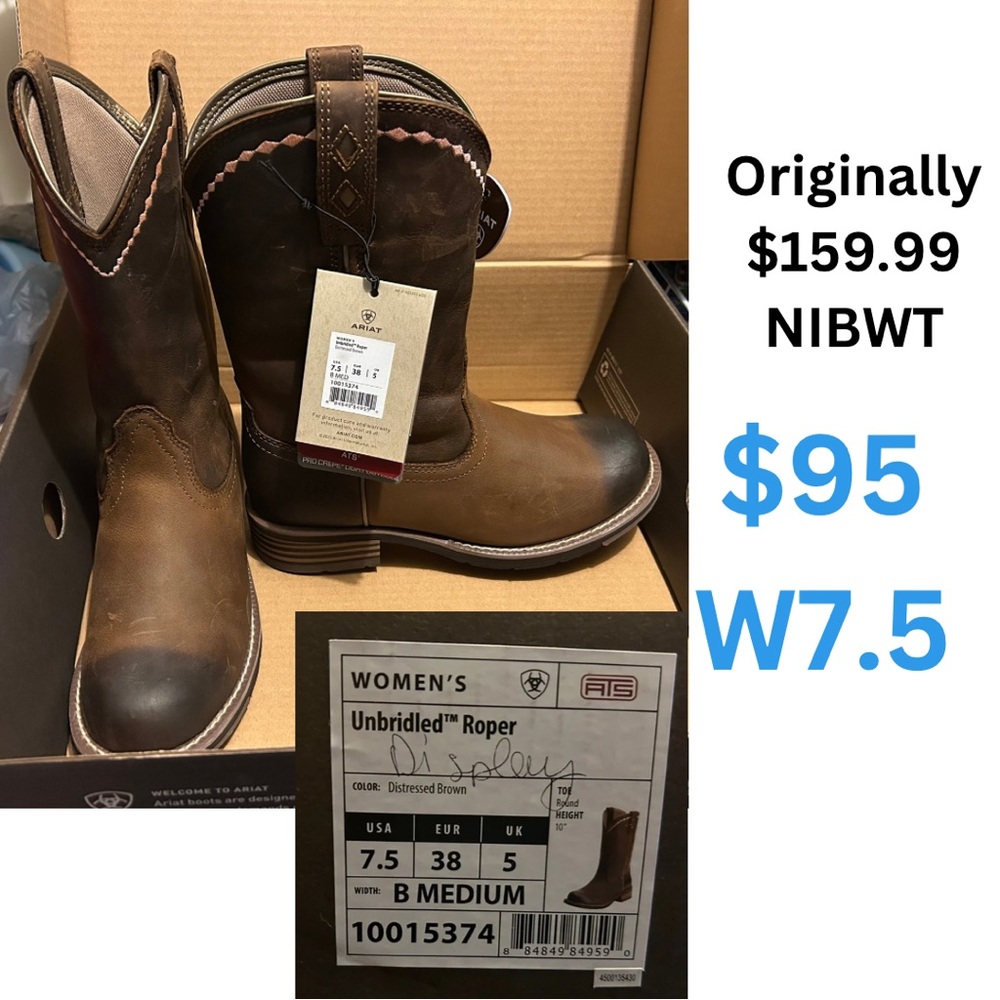 COPY - Women’s 7.5 Ariat Unbridled Roper